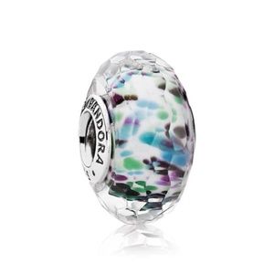 PANDORA Tropical Sea Glass Faceted Murano Glass Charm